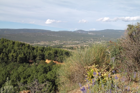 The view of the Luberon from Roussillon