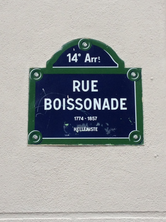 rue Boissonade, the short little street where Nora and Jamie lived in Montparnasse, just two blocks away from Lee Miller and May Ray.